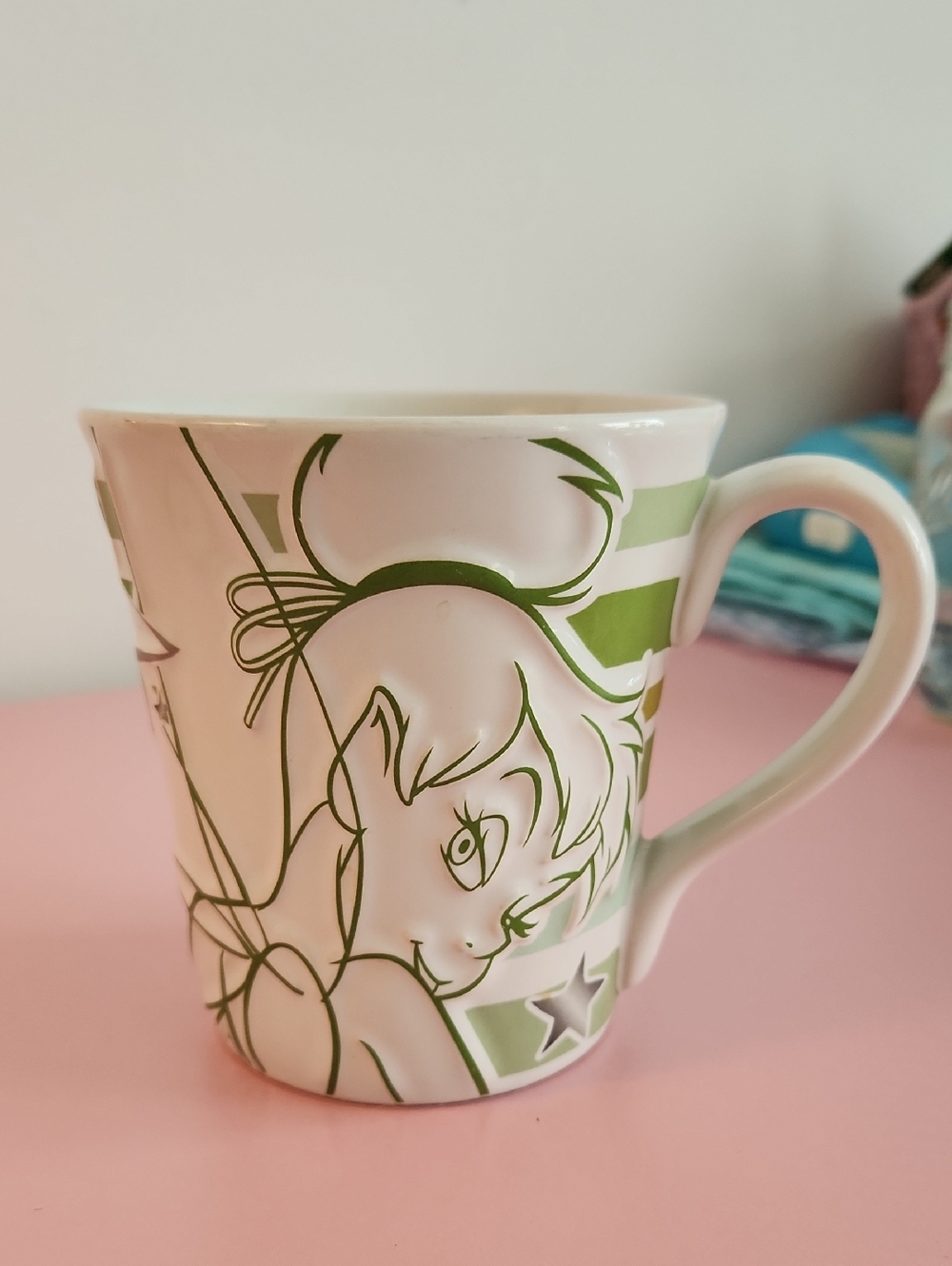 Disney Tinkerbell Fairy Stars Mug 16 Oz